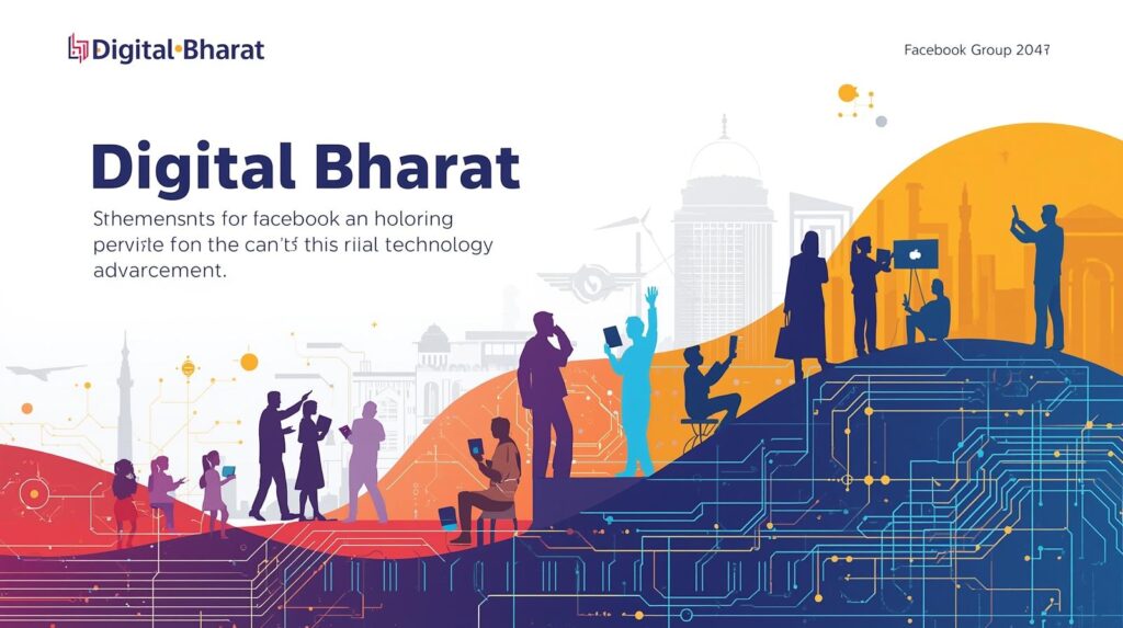 facbook gurup page digital bharat create photo emage